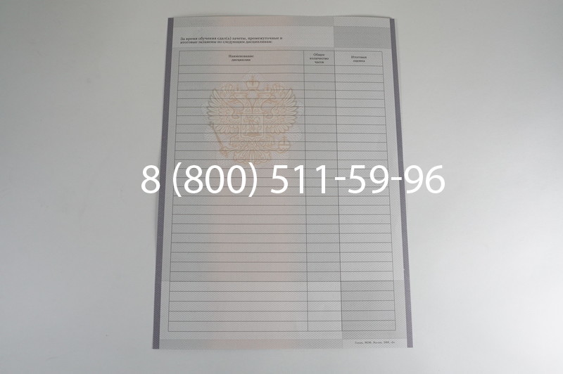 Заказать Академическая справка образца 2010-2011 год для колледжа в Тюмени