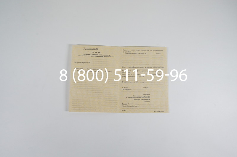 Заказать Аттестат 8 классов СССР в Тюмени