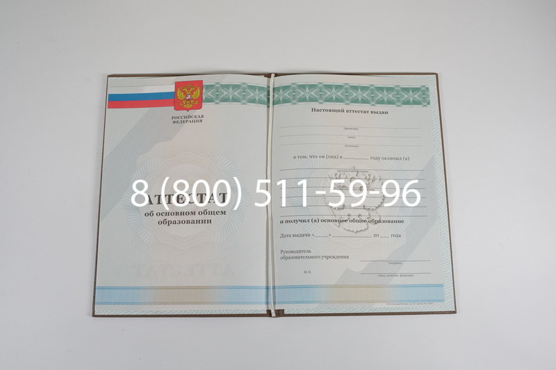 Аттестат за 9 класс 2011-2013 годов в Тюмени