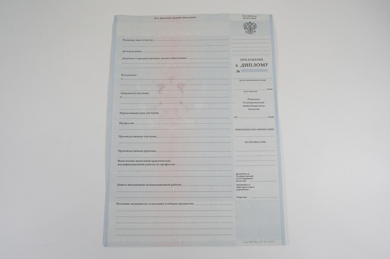 Диплом о начальном образовании  2007-2009 годов в Тюмени