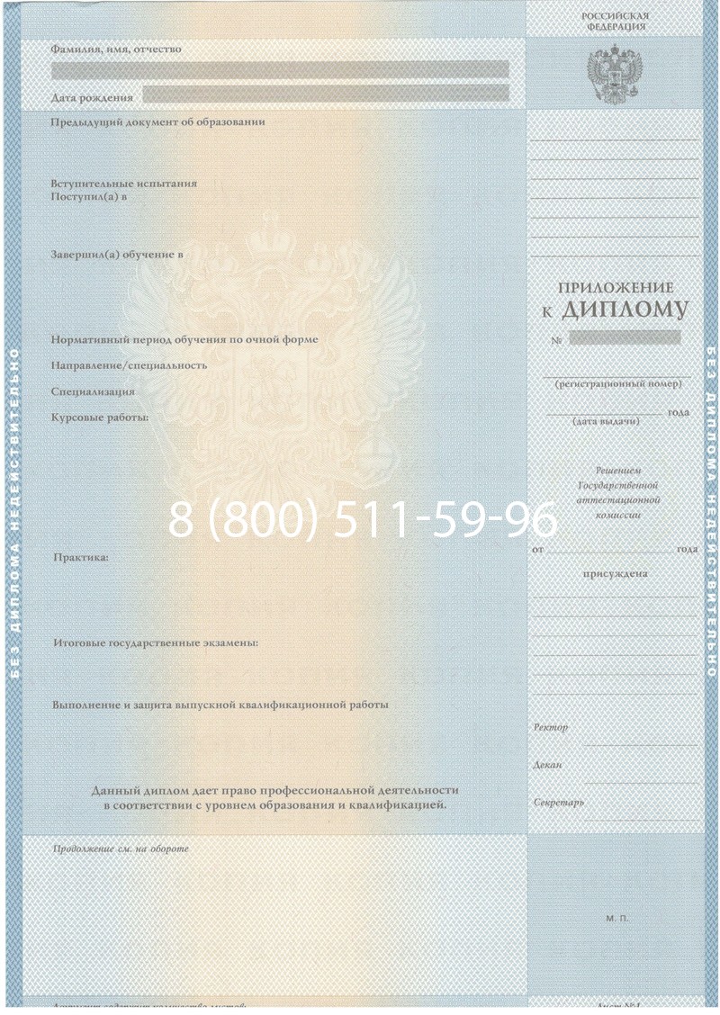 Купить Диплом специалиста 2003-2009 годов в Тюмени